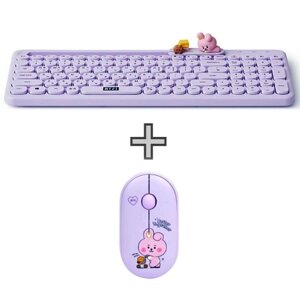 Набор беспроводной клавиатуры + мыши Line Friends BT21 BABY Multi Pairing - My Little Buddy под заказ из Кореи