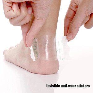 Наклейка для шлифования пятки, прозрачная невидимая защита для высокого каблука, наклейка для шлифовки стопы