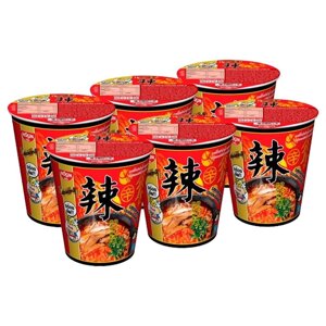 NISSIN Лапша быстрого приготовления Premium Cup Noodle Лапша быстрого приготовления Корейский острый и пряный вкус супа
