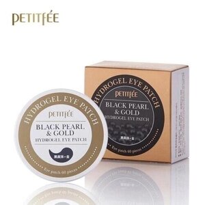 Petitfee Патчи под глаза Black Pearl Gold 60 шт (30 дней) под заказ из Кореи 30 дней, доставка бесплатно