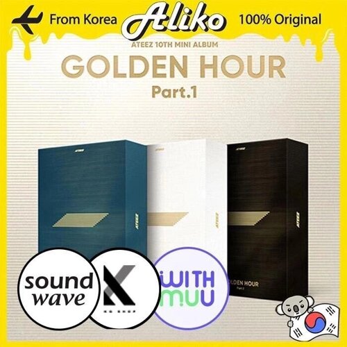 [Предварительный заказ] ATEEZ - 10th Mini Album [GOLDEN HOUR : Часть 1] под заказ из Кореи 30 дней, доставка