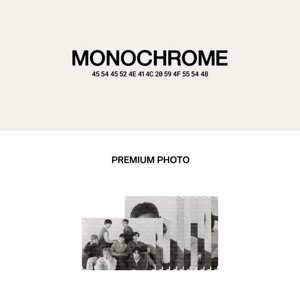 Предварительный заказ BTS MONOCHROME Premium Photo под заказ из Кореи 30 дней, доставка бесплатно