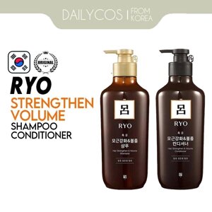 Шампунь и кондиционер Ryo для укрепления и объема волос 550 мл под заказ из Кореи 30 дней, доставка бесплатно