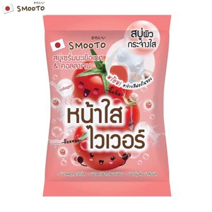 SMOOTO Мыло-сыворотка отбеливающая с томатным коллагеном 60 г. x 1/3/6 шт. Тайский уход за кожей Под заказ из