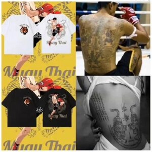 Tiger Muay Thai Футболка для кикбоксинга, 3D-принт, защита от татуировок, тигры, для мужчин и женщин, унисекс, с Под