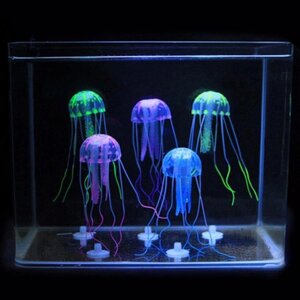 Украшение для аквариума-флуоресцентные медузы
