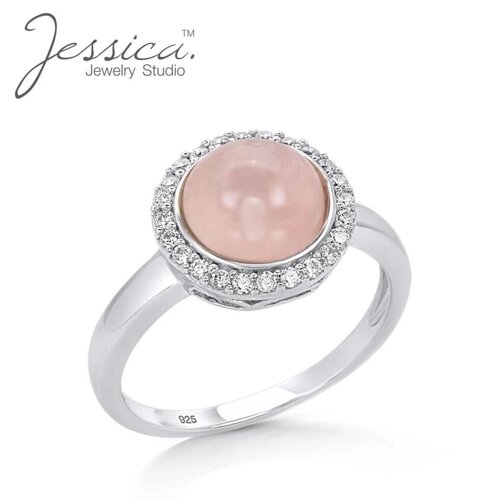 Женское кольцо с розовым кварцем Под заказ из Таиланда за 30 дней, доставка бесплатная