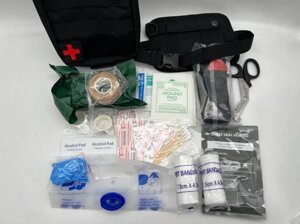 Армейская аптечка первой помощи укомплектованная / универсальная медицинская аптечка оптом