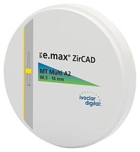 Диск циркония Ivoclar Vivadent IPS e. max ZirCAD MT Multi A2 98.5-20/1