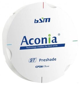 Диск диоксида циркония Chengdu Besmile Biotechnology Aconia, ST, оттенок A3, 95х16 мм