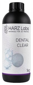 Фотополимер HARZ Labs LLC Dental Clear для LCD/DLP принтеров, 1 л, прозрачный