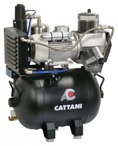 Компрессор Cattani для cad/cam систем, с осушителем, 165 л/мин при 8 атмосфер