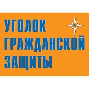 Плакат "Уголок гражданской защиты"Бумага, к-т из 9 л.)