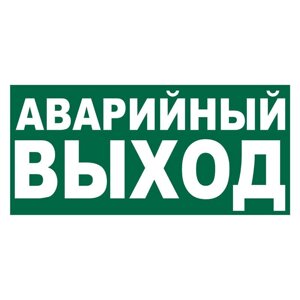 Знак E23 Указатель аварийного выхода ГОСТ 12.4.026-2015 (Пластик 150 х 300)