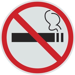 Знак T129.1 Знак о запрете курения табака, потребления никотинсодержащей продукции или использования кальянов Приказ