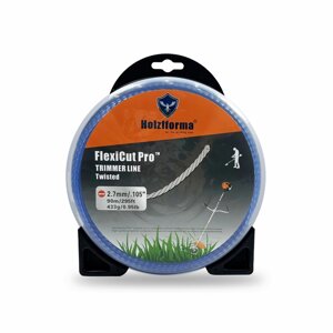 Леска витая FlexiCut Pro 2,7 мм 90 метров для мотокос (триммеров) Holzfforma TW002790PRO