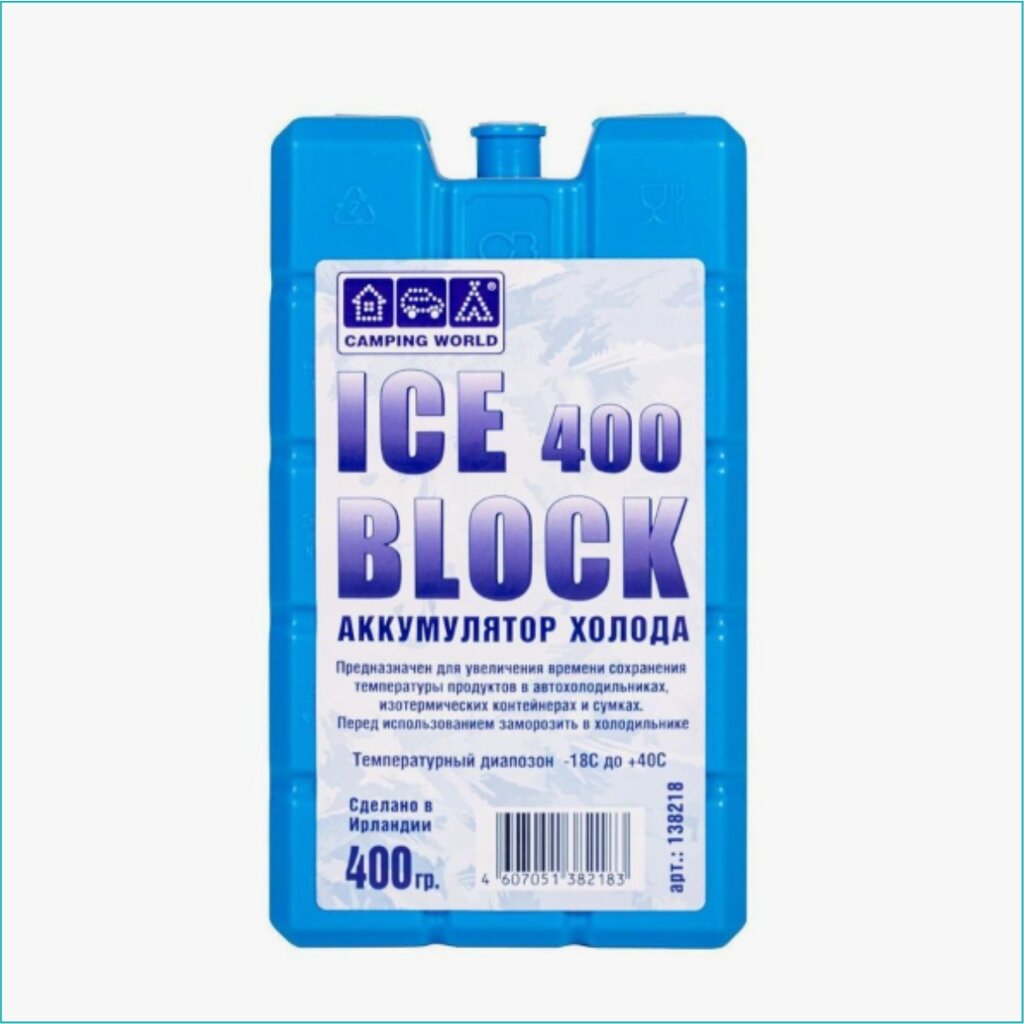 Аккумулятор холода "Camping World Iceblok" (400 мл.) от компании L-Shop - фото 1