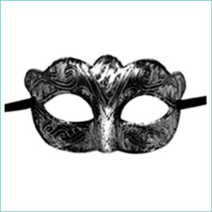Античная маска "Leo Line"Silver)