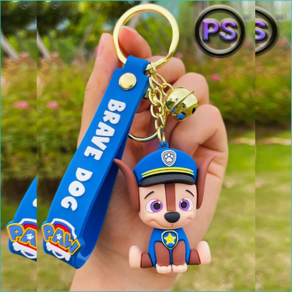 Брелок силиконовый "Щенячий патруль - Гонщик" (PAW Patrol) от компании L-Shop - фото 1