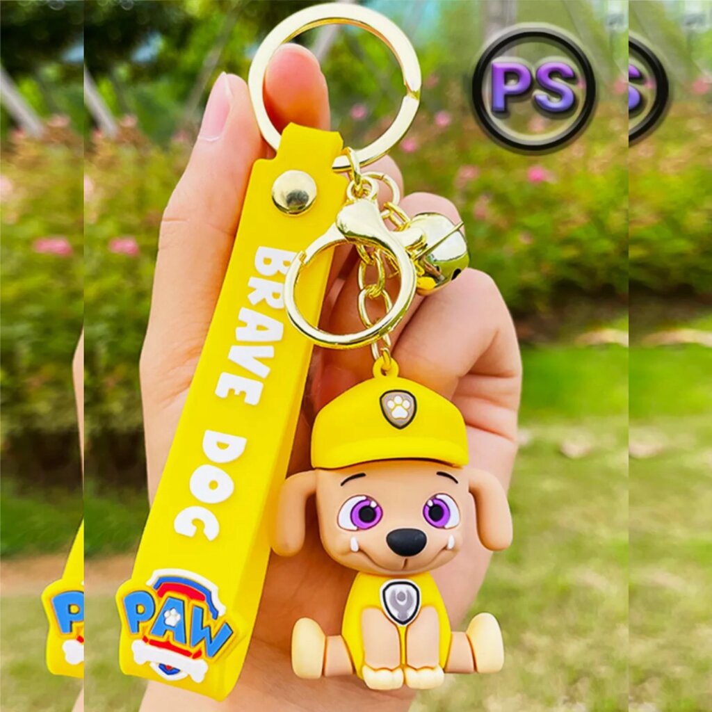 Брелок силиконовый "Щенячий патруль - Крепыш" (PAW Patrol) от компании L-Shop - фото 1