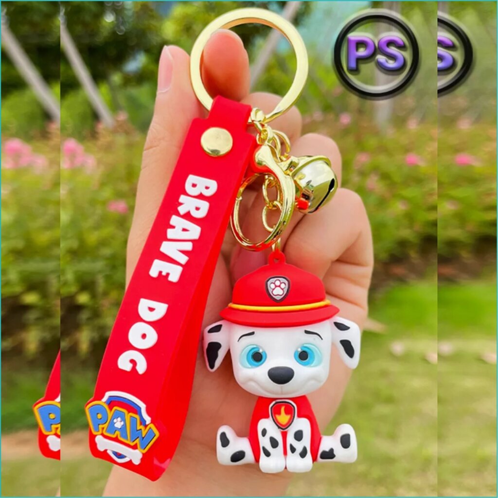 Брелок силиконовый "Щенячий патруль - Маршалл" (PAW Patrol) от компании L-Shop - фото 1