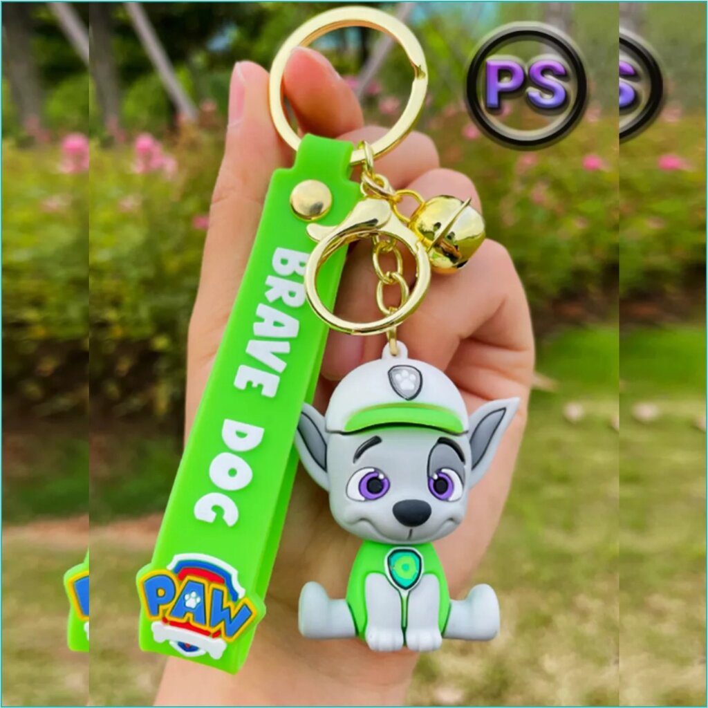 Брелок силиконовый "Щенячий патруль - Рокки" (PAW Patrol) от компании L-Shop - фото 1