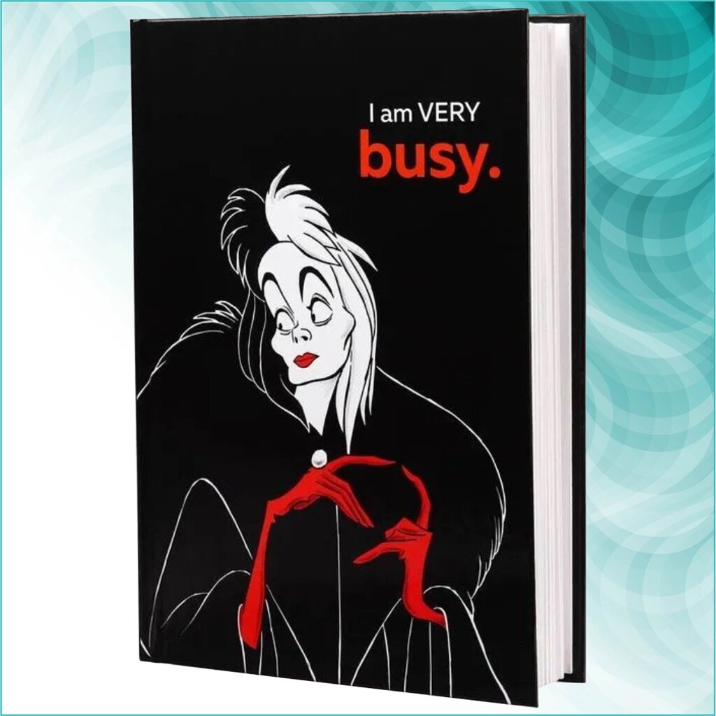 Ежедневник "I’m very busy" Круэлла Disney (160 листов А5) от компании L-Shop - фото 1