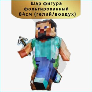 Фольгированный шар "Майнкрафт - Minecraft"84см)