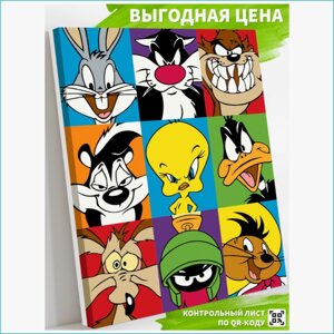 Картина по номерам "Багз Бани и друзья" Поп-Арт (40х50)