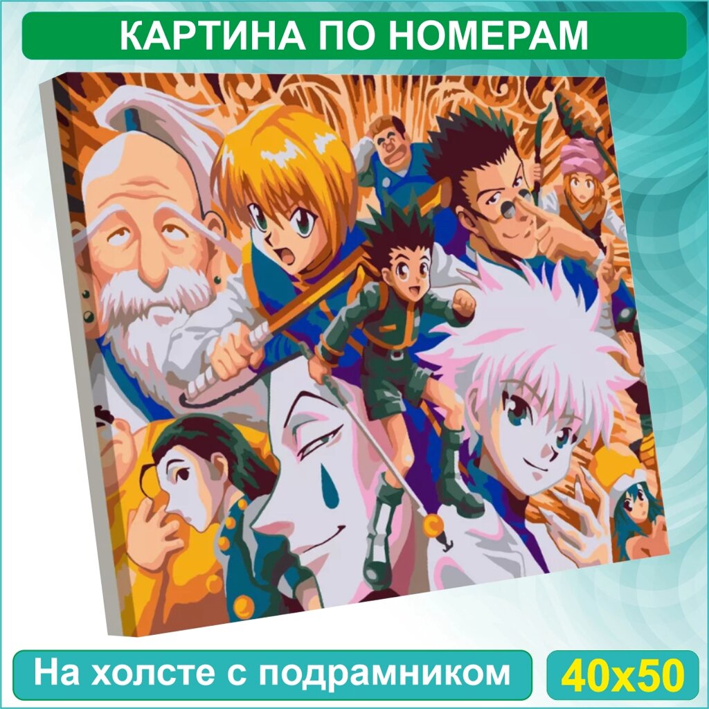 Картина по номерам "Хантер х Хантер Hunter x Hunter" Аниме (40х50) от компании L-Shop - фото 1