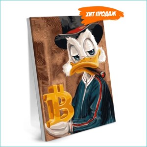 Картина по номерам "Скрудж и Биткоин (Bitcoin) Disney) (40х50)