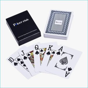 Карты игральные для покера "Poker Club" Blue (пластиковые 54 шт.)