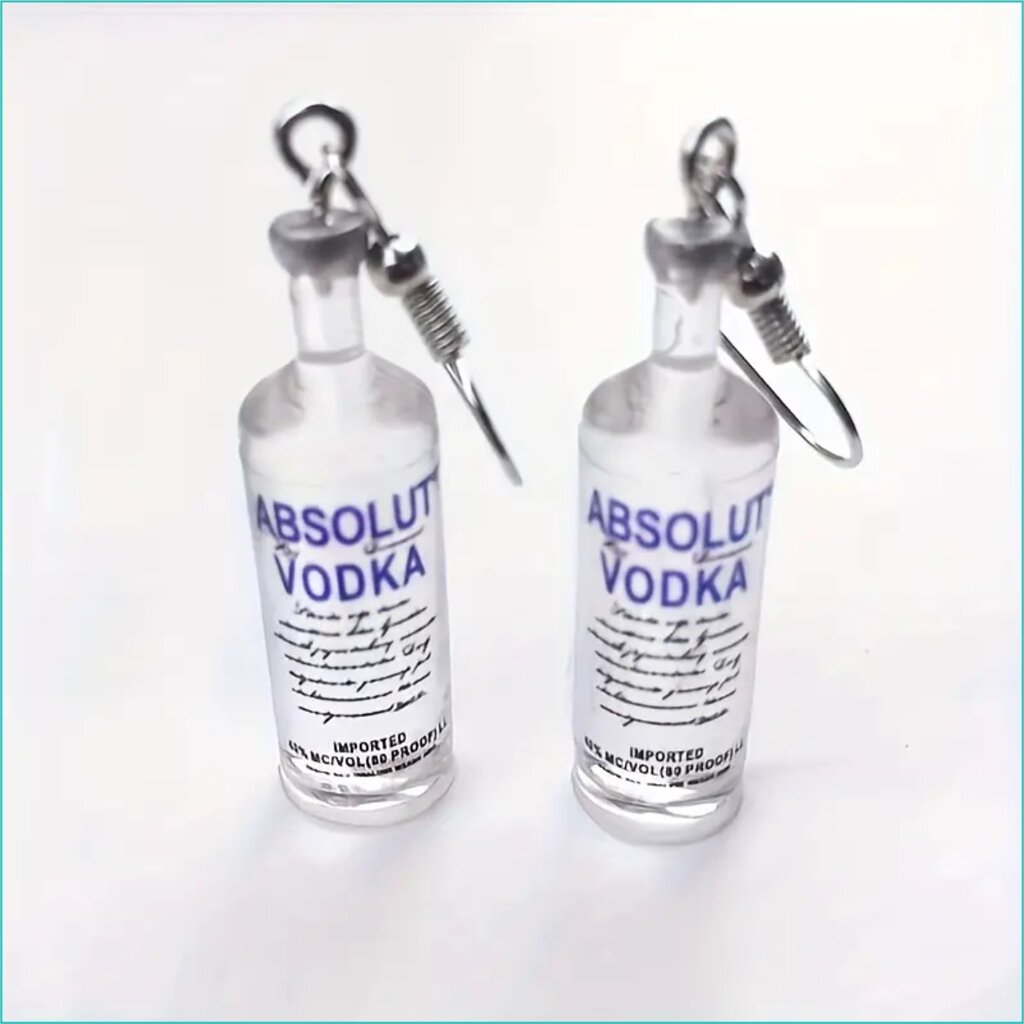 Креативные серьги "Absolut" от компании L-Shop - фото 1