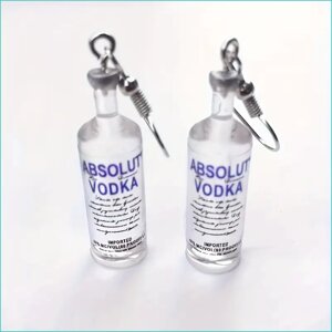 Креативные серьги "Absolut"