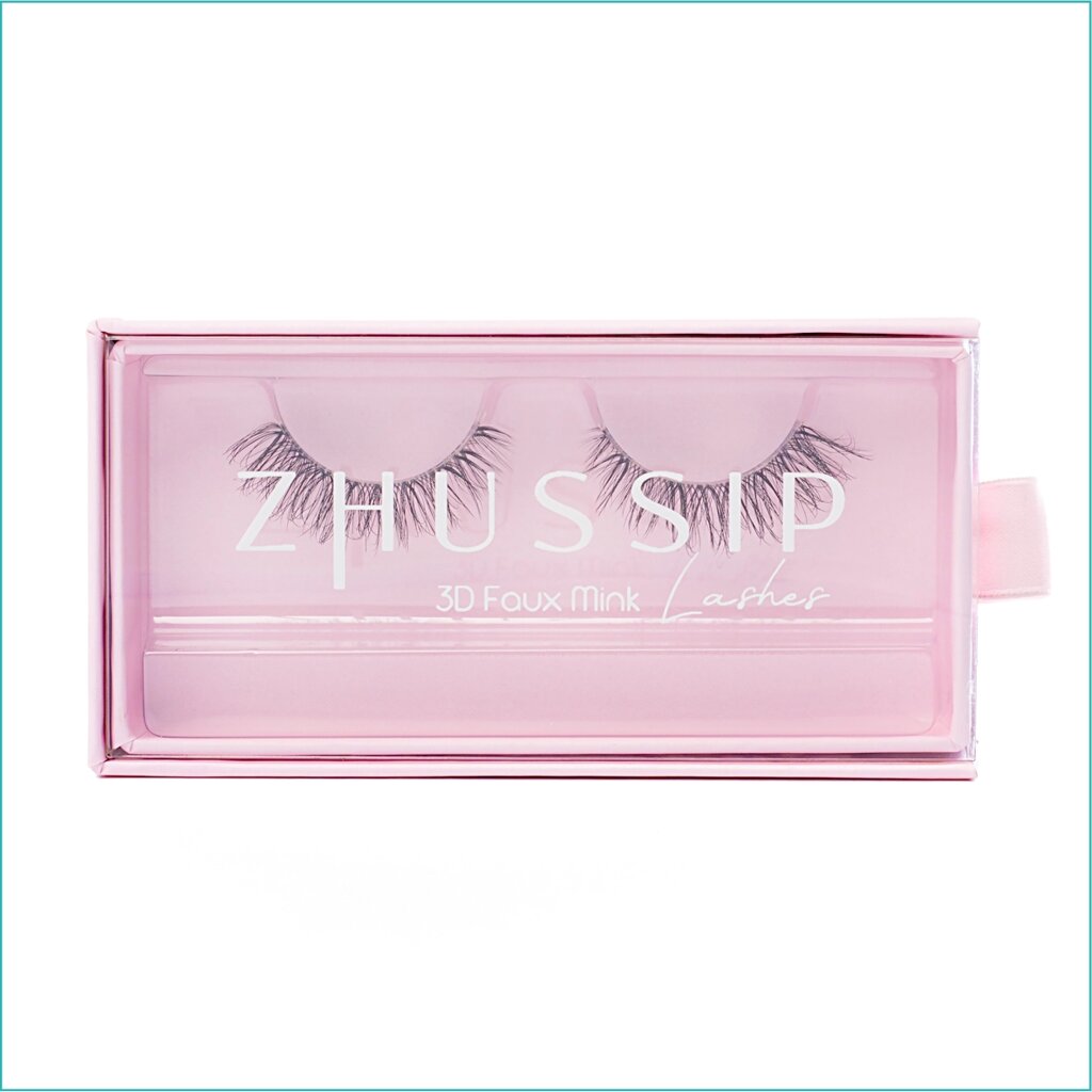 Ленточные накладные ресницы ZHUSSIP “3D Faux Mink Lashes" (Emma) от компании L-Shop - фото 1