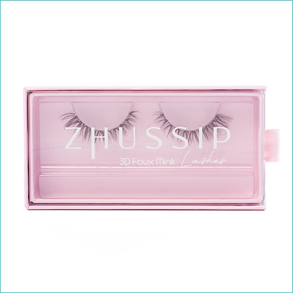 Ленточные накладные ресницы ZHUSSIP “3D Faux Mink Lashes" (Scarlett) от компании L-Shop - фото 1