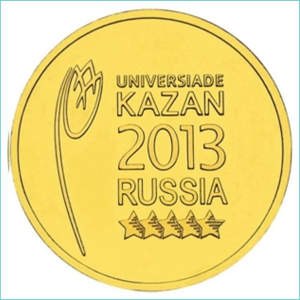 Монета "Универсиада Казань 2013 (Факел)" 10 рублей 2013 (Россия) от компании L-Shop - фото 1