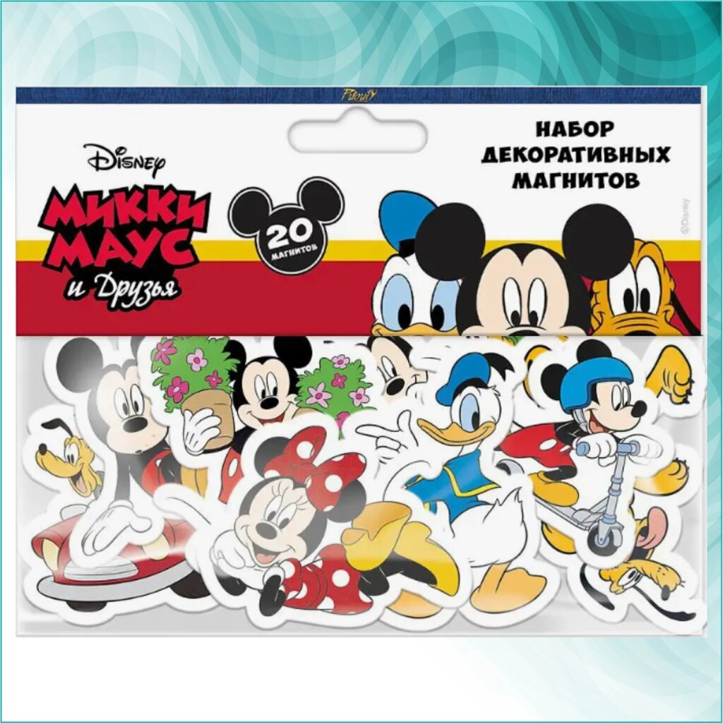 Набор декоративных магнитов "Микки Маус" (Disney) 20шт. от компании L-Shop - фото 1