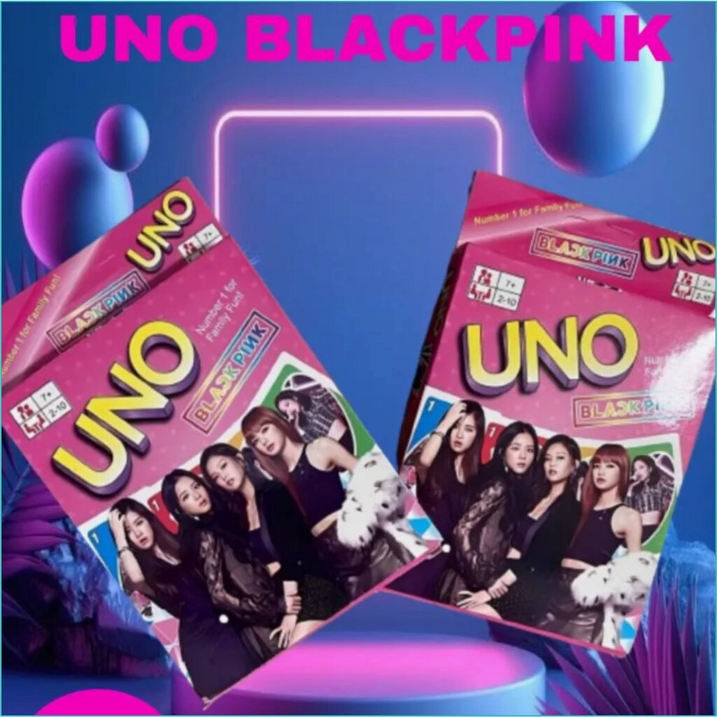 Настольная карточная игра "UNO BlackPink" (108 карт) от компании L-Shop - фото 1