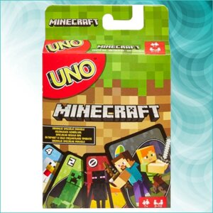 Настольная карточная игра "UNO Minecraft (УНО Майнкрафт)112 карт)