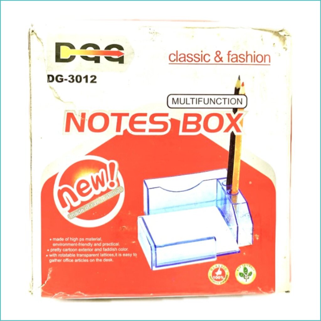 Настольный органайзер для канцтоваров "Notes Box" (Акрил) от компании L-Shop - фото 1