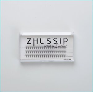 Пучковые накладные ресницы ZHUSSIP “С 09 Close Up" (Light)