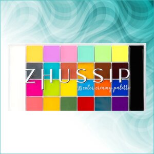 Профессиональный грим для лица и тела "Zhussip Color Creamy Palette" (26 цветов)