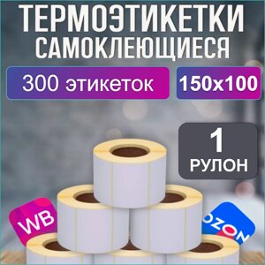 Самоклеящиеся термоэтикетки 100х150 (300 шт. в рулоне)