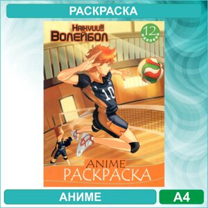 Раскраска «Волейбол - Haikyu» Аниме (12 стр. А4)