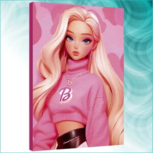 Картина по номерам "Барби - Barbie" Mattel (20х30)