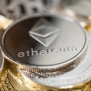 Сувенирная монета "Ethereum" (Эфириум) Silver