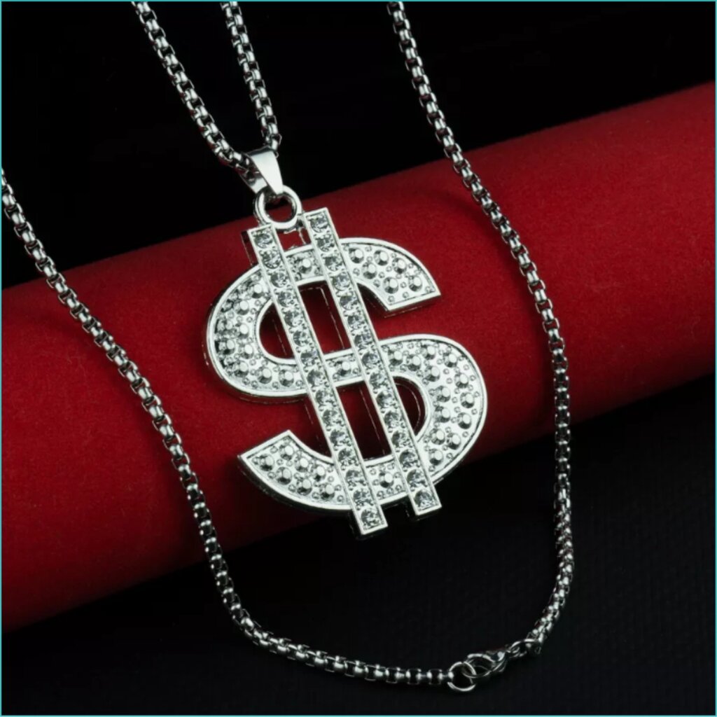 Подвеска с цепочкой "$" (Доллар - Dollar) Silver от компании L-Shop - фото 1