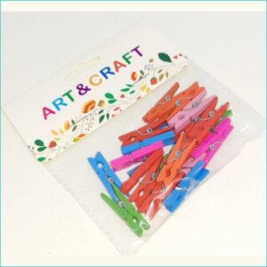 Прищепки декоративные для фото "Art & Craft"35мм. 15шт.)