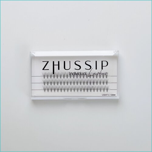 Пучковые накладные ресницы ZHUSSIP “С 10 Close Up"Light)